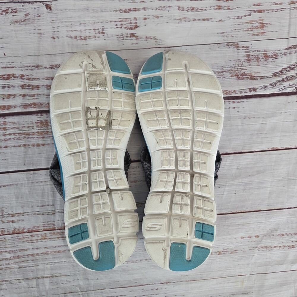 Skechers Shoes Womens 8 Dual Lite Memory Foam Gel Flip Flop Sandals Summer Vibes - Picture 9 of 10